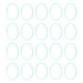 thumbnail image 3 of Anillos De Hojas Sueltas De Plástico De 20 Piezas, Anillos Flexibles Transparentes Para Tarjetas De Notas Documentos Con Material De Educación Física Para La Oficina Escolar En, 3 of 7