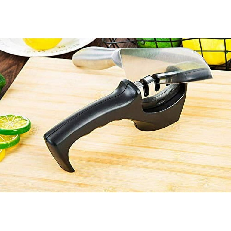 LIGHTSMAX New Upgraded Lightsmax Kitchen Knife Sharpener- 3-stage Knife  Sharpening Tool Helps Repair, Restore and Polish Blades in the Sharpeners  department at