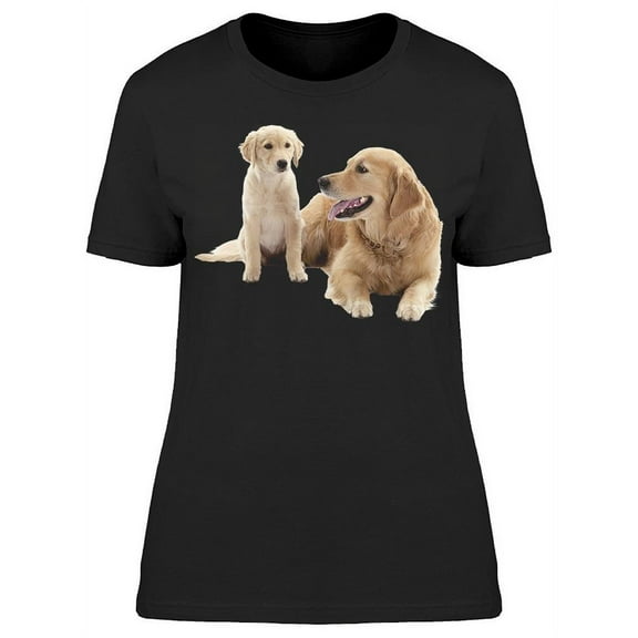 Family Golden Retriever T-Shirt Women -Image by Shutterstock, Female Large