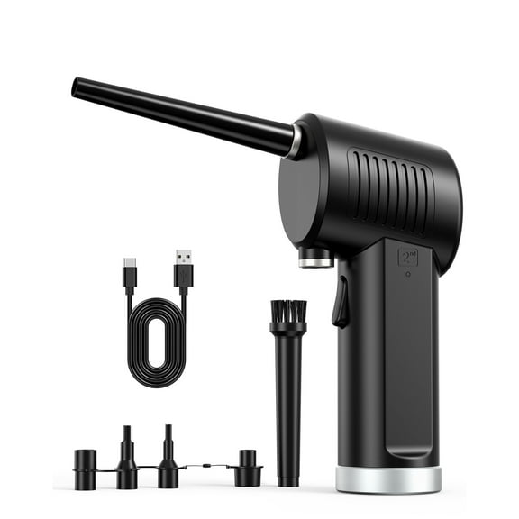 Compressed Air Duster, New Generation Canned Air, 36000 RPM Electric Air Can for Computer Keyboard Electronics Cleaning, 8000mAh Rechargeable Battery, Reusable Dust Destroyer（By USPS or UniUni courier