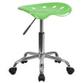 thumbnail image 1 of Siège tracteur vert pomme vibrant et tabouret chromé, 1 of 9
