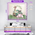 thumbnail image 5 of Easter Egg Schnauzer Bunny Ear Welcome Spring Truck Tapestry Miniature Schnauzer Dog Lover Wall Hanging Backdrop Home Decor - 12002, 5 of 5