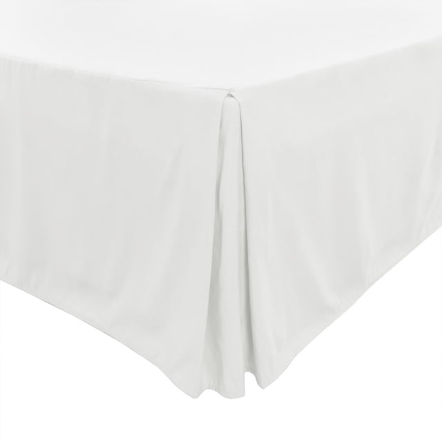 Unique Bargains Jupe de Lit Plissée Style Classique Ajusté Volantée Anti-Poussière Hôtel