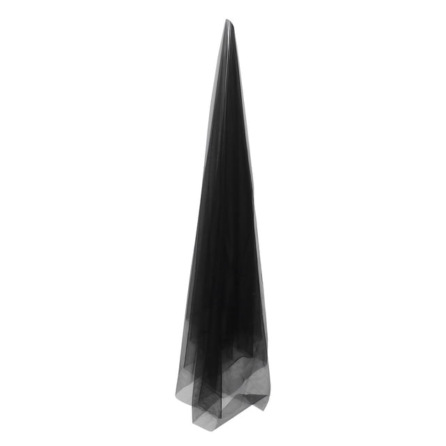 GOOHOCHY One Tier Drop Veil Black Veil Fotografía Veil Accesorios para el cabello Decoración del cabello para fotografía de bodas (Negro 3 metros de largo)