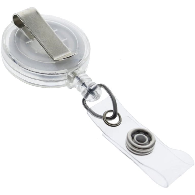 25 Pack - Premium Retractable ID & Key-Card Badge Reels with Secure Metal  Belt Clip and 34\u201d Pull by 