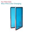 thumbnail image 1 of Aluminum Alloy Graded Cards Protector Case For PSA/CGC Slab, UV & Scratch Resistant Trading Card Magnetic Display Holder Box Blue-Pink-For PSA, 1 of 6