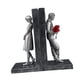 thumbnail image 3 of Sujetalibros decorativos para libros pesados, sujetalibros de resina modernos, soporte para libros, pareja Argén, 3 of 9