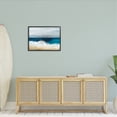 thumbnail image 2 of Stupell Industries Beach Waves Crashing Foam Panoramic Ocean View Painting Black Framed Art Print Wall Art, Design by Sophie 6, 2 of 8