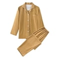 thumbnail image 1 of Pijamas de franela para el hogar de buena calidad, de algodón de color sólido, para parejas, gruesos, de otoño e invierno, sencillos y lisos, 1 of 5