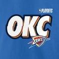 thumbnail image 4 of Men's Blue Oklahoma City Thunder 2025 NBA Playoffs OKC Slogan T-Shirt, 4 of 4