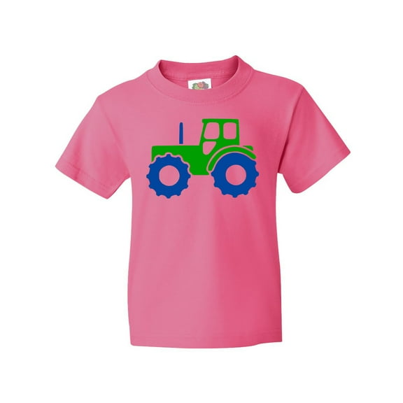 Inktastic Cute Green Tractor Youth T-Shirt