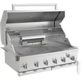 thumbnail image 4 of Spire 6-Burner Built-In Propane Gas Island Grill Head in Stainless Steel with Rear Burner, 4 of 6