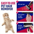 thumbnail image 3 of SUMMIT Pet Hair Remover and Reusable Lint Roller - Cat and Dog Hair Remover for Furniture, Couch, Carpet, Clothing and Bedding - Portable, Multi-Surface Fur Removal Tool (Black), 3 of 8