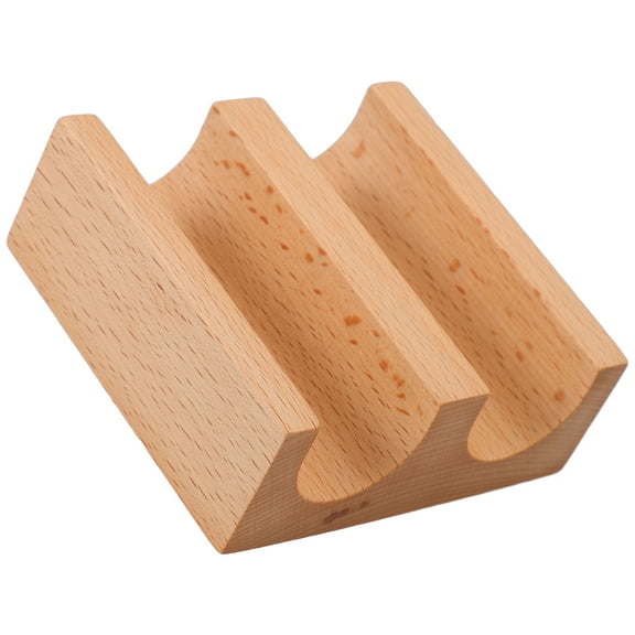 OUNONA Wooden Sashimi Holder Sashimi Serving Stand Sushi Holder Multi-function Sushi Stand (2-grid)