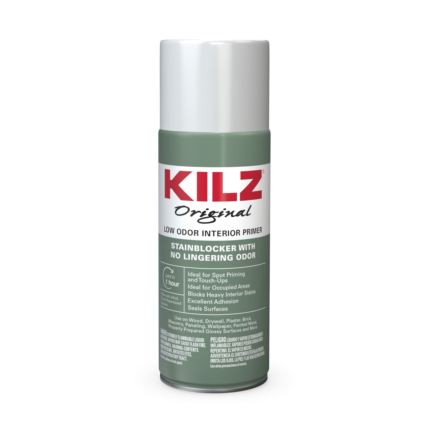 (2 pack) KILZ Original Low Odor White 13 oz Oil-Base Spray Primer, Sealer and Stain-blocker