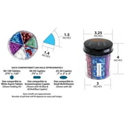 Pill Thing Monster Jr Daily Medication Sort Dose Organizer Secure Travel Pill Dispenser with Labels