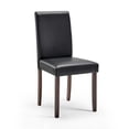 thumbnail image 2 of Prosper Dining Room Set Faux Leather Set of 5 in Cappuccino Black, 2 of 7