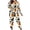 Beige-1, variant on Plus Size Women Halloween Pajama Set, Pumpkin Ghost Bat Print Boat Neck Long Sleeve Top Jogger Pants 2 Piece Loungewear Sleepwear Nightwear Halloween Outfit