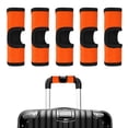 thumbnail image 1 of Uxcelll Funda para Mango de Equipaje 5 Pcs Identificadores de Equipaje de Neopreno Diseño Hueco Naranja 5.9 pulgadas Funda de Mango de Agarre Cómodo, 1 of 7
