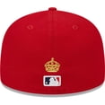 thumbnail image 4 of Men's New Era Red St. Louis Cardinals 2023 MLB World Tour: London Series Flag Fill 59FIFTY Fitted Hat, 4 of 6
