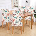 thumbnail image 2 of Yayeee 4 Pack Dining Chair Covers Stretch Parson Chairs Slipcovers Seat Protector, Colorful Butterflies, 2 of 6