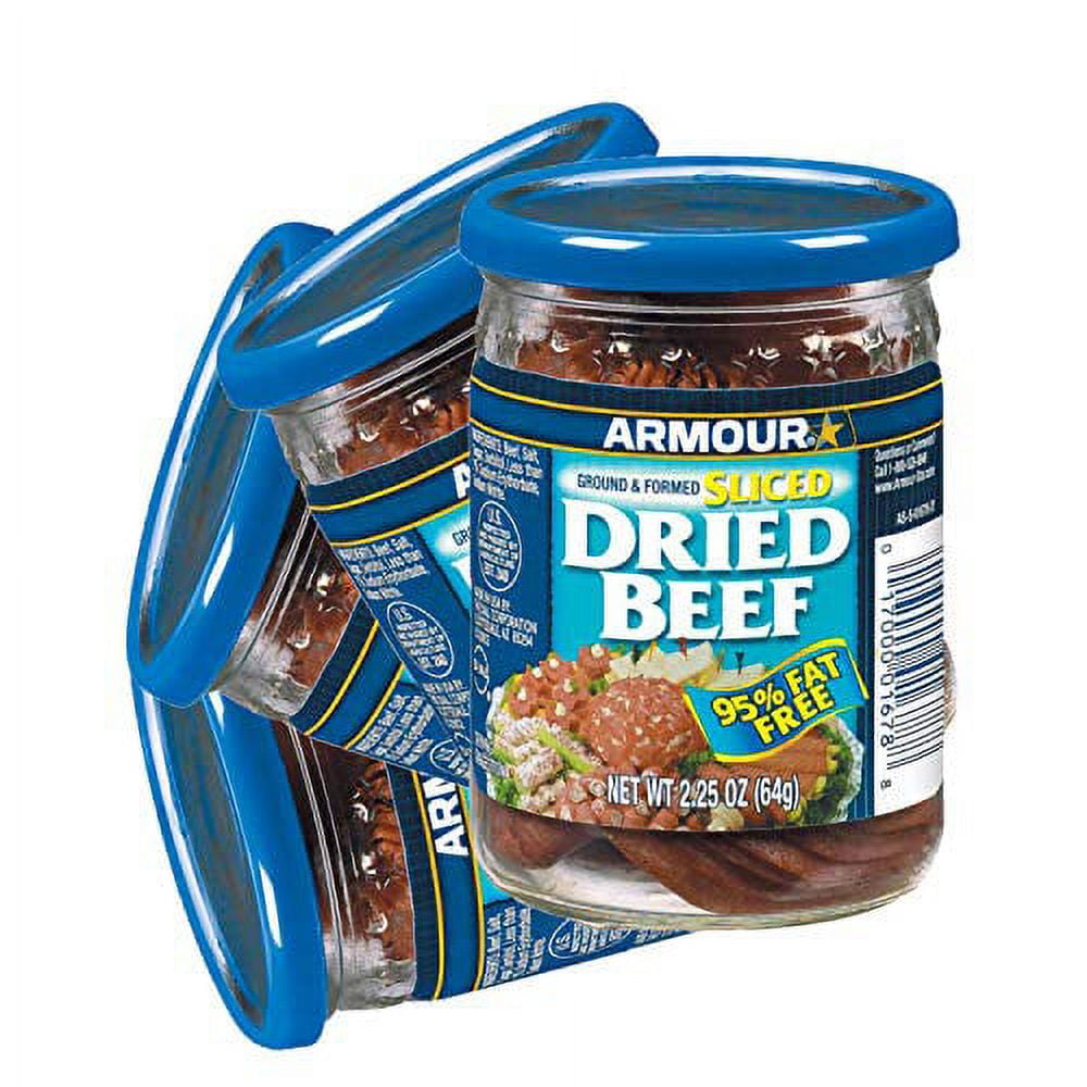 Armour Star Sliced Dried Beef, Jarred Meat, 2.25 OZ | 6 Count