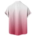thumbnail image 2 of Camisas Para Hombre Manga Larga Camisa de manga corta con estampado digital 3d de ocio de tendencia de moda de playa de turismo de vacaciones de verano para hombres (Pink, 3XL), 2 of 4