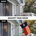 thumbnail image 3 of G128 Combo Pack: 6 Ft Tangle Free Aluminum Spinning Flagpole (Black) & Texas Tea-Stained Flag 3x5 Ft, LiteWeave Pro Series Printed 300D Polyester | Pole with Flag Included, 3 of 9