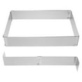 thumbnail image 4 of Extendable Rectangular Cake Ring 1 Set Stainless Steel Mousse Cake Mold Perfect for Baking and Decorating, 4 of 7