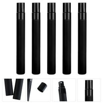 WEAVILUX Fragrance Atomizer Refillable Travel Perfume Bottle Glass Black 5Pcs Portable Dispenser