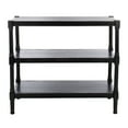 thumbnail image 2 of SAFAVIEH Rafiki Amish Black Wood Console Table with Shelf (33.8 in. W x 13.8 in. D x 29.5 in. H), 2 of 7