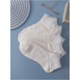 thumbnail image 4 of YooGuoGuo Women's 5 Pairs Ruffle Trim Frilly Crew Socks Casual Socks, 4 of 4