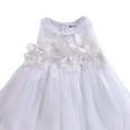 thumbnail image 3 of ITFABS Bébé Tenue d'Été, 3D Fleur O-Cou Sans Manches Robe Princesse en Tulle, 3 of 6