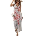 thumbnail image 2 of Cherry Blossom Dress Fashion Boho Beach Long Dresses Female Party Printed Maxi Dress, 2 of 9
