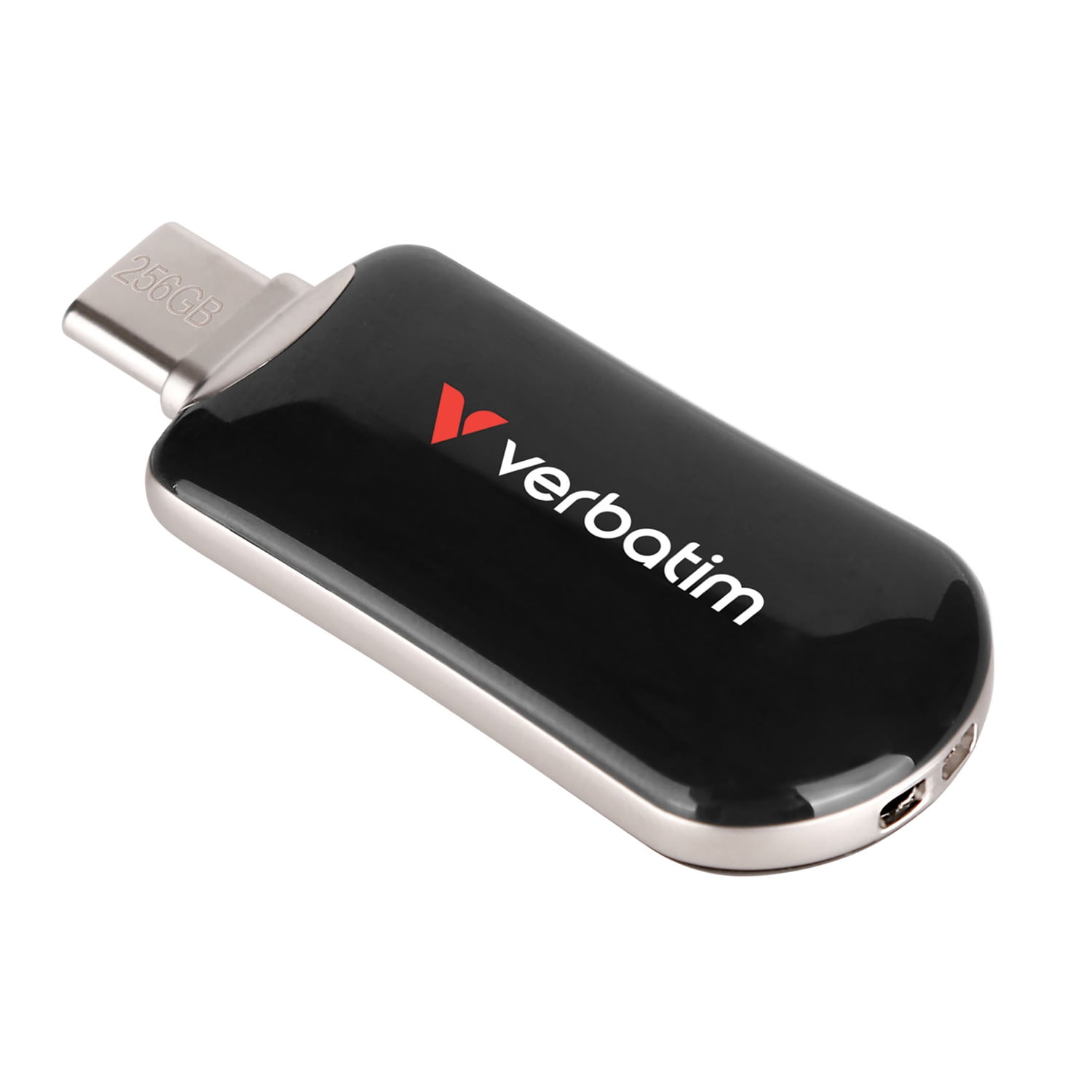 Verbatim Plectra USB-C Flash Drive, Black (256 GB)