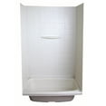 thumbnail image 1 of Lippert Components Shower Surround 210307 Better Bath; 1 Piece Design; White; Smooth Surface With Picture Frame Detail; ABS Plastic; For Use With 36 Inch Bathtub; With Single Wall Shelf, 1 of 4