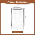 6 Pack Seeded Glass Lamp Shade, Cylinder Bubble Glass Shades