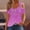 Tops-85Purple, variant on Xdegoge Blouses for Women V Neck Cold Shoulder Paint Splash Graphic Regular Fit Shirts Metal Detail Short Sleeve Tops Creative Casual Weekend Clothes