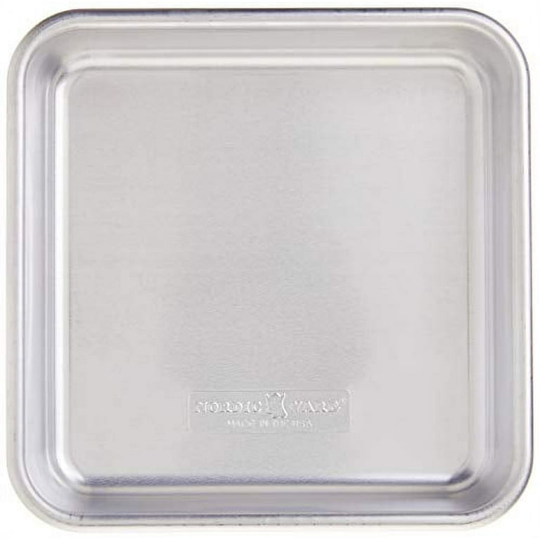 Nordic Ware - 47500 Nordic Ware Naturals Aluminum Commercial 8 x 8 Square  Cake Pan, 8 by 8 inches, Silver