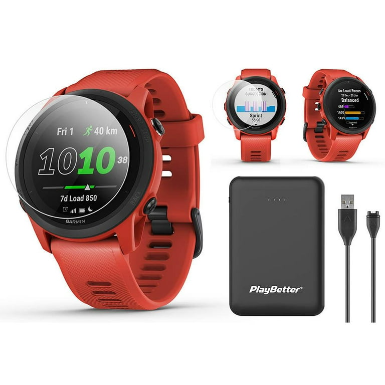 Smartwatch - Garmin Forerunner 745, Magma Red, 43.8 mm, Reloj Inteligente  para Correr con GPS, Autonomía de hasta 7 Días