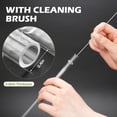 thumbnail image 4 of Straws for YETI, 4 pcs Reusable Tumbler Replacement for YETI Straw Lids, 9 inch Plastic Clear Drinking Straws Set with 2 Cleaning Brushes, 4 of 6