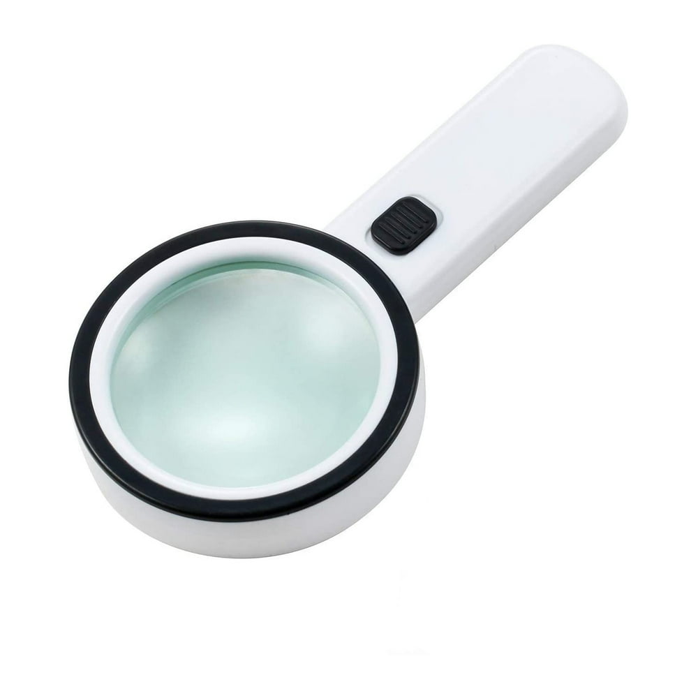 Haobase 30x High Handheld Strong Magnifying Glass with 12 LED Walmart