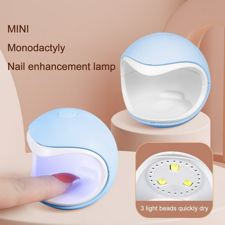 UV LED Nail Lamp Portable Mini Nail Dryer 360 Rotatable Hands Free Quick  Gel Nail Light