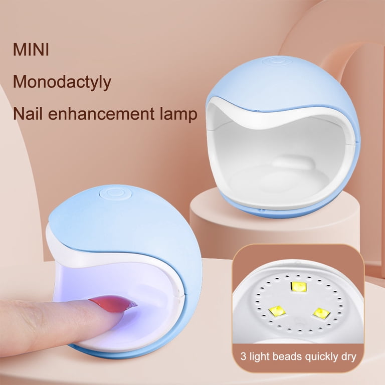 MelodySie Cordless UV Nail Lamp,Art04M Flash Cure Light For Gel X Nails Portable UV Light Nail Dryer MelodySie French Nail Stamper, Nail Stamper Kit 2PCS Pink