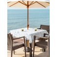 thumbnail image 2 of Outdoor Tablecloth with Umbrella Hole and Zipper, Blue Easter Square Table Cloth 54x54 Inch Waterproof Tablecloth, Watercolor Spring Bunny Eggs Flowers Picnic Table Cover for Patio Camping, 2 of 7