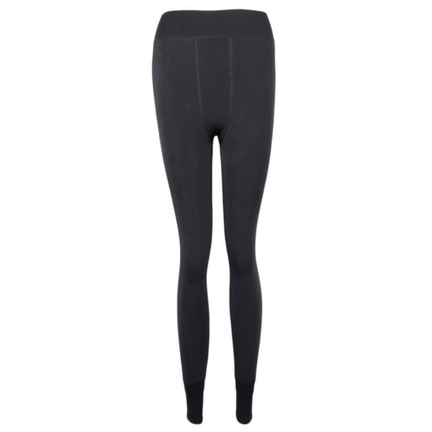 Ladies Thermal Tights Opaque, Fleece Leggings Tights , Color Selection -  Dark Gray, 92.5cm 