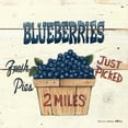 thumbnail image 2 of Brown, David Carter 15x15 Black Ornate Wood Framed with Double Matting Museum Art Print Titled - Blueberries Just Picked, 2 of 4