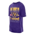 thumbnail image 2 of Men's New Era Purple Los Angeles Lakers Old School Sport Vintage Wash T-Shirt, 2 of 3
