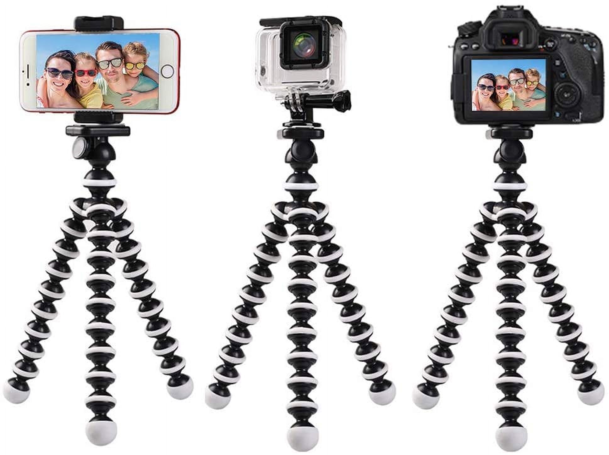 Qishi Portable Phone Tripod with Flexible Legs and Bluetooth Remote photo 4