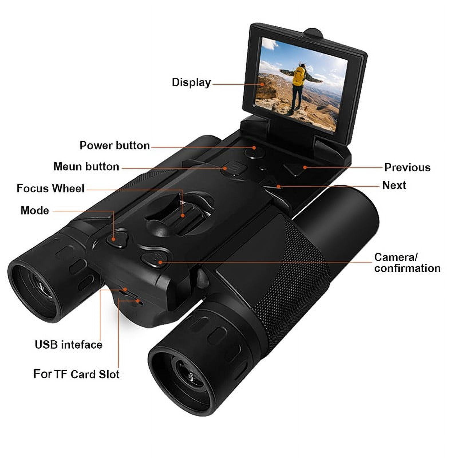 High Power 12x32 Binoculars with Camera and LCD Screen- Perfect for Bird by YFind